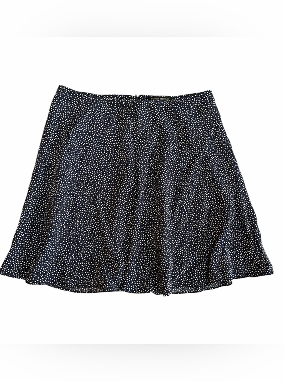 Banana Republic Polka Dot Mini Viscose Skirt 17” Size 2 relaxed fit